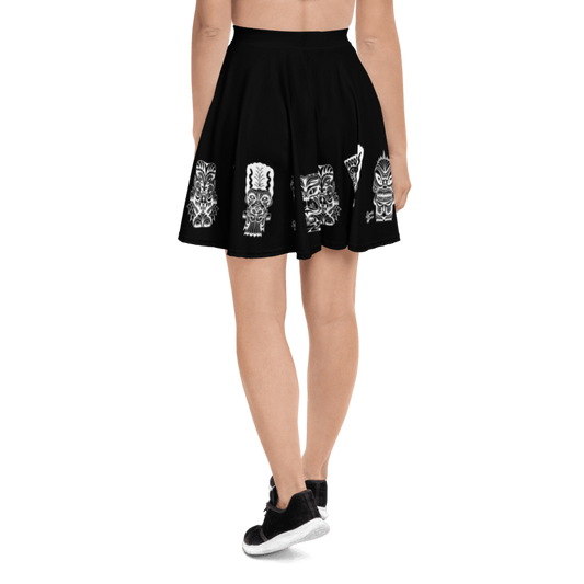 Tiki Monsters Skater Skirt