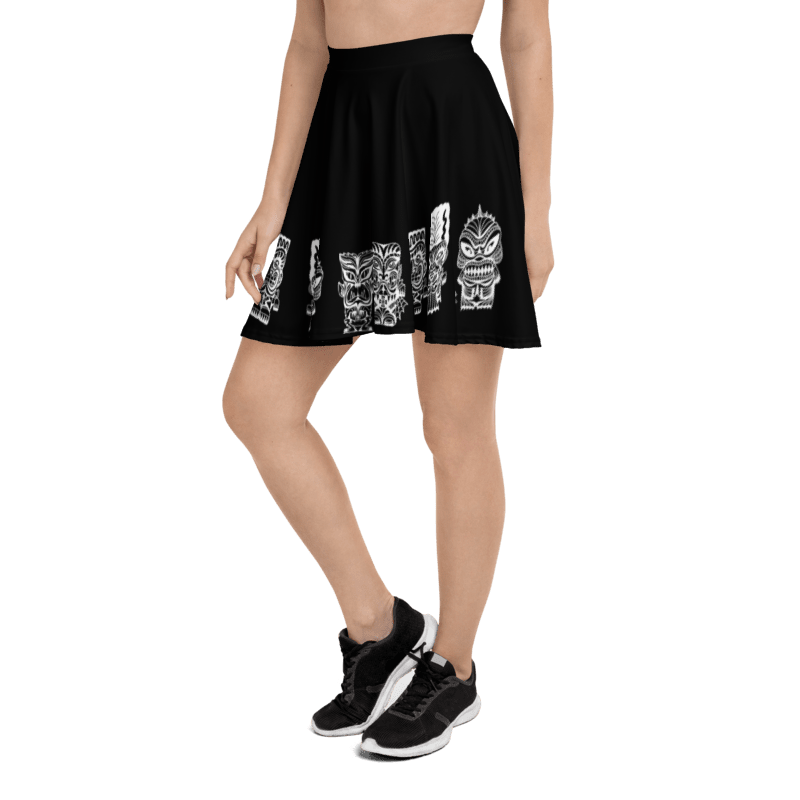 Tiki Monsters Skater Skirt