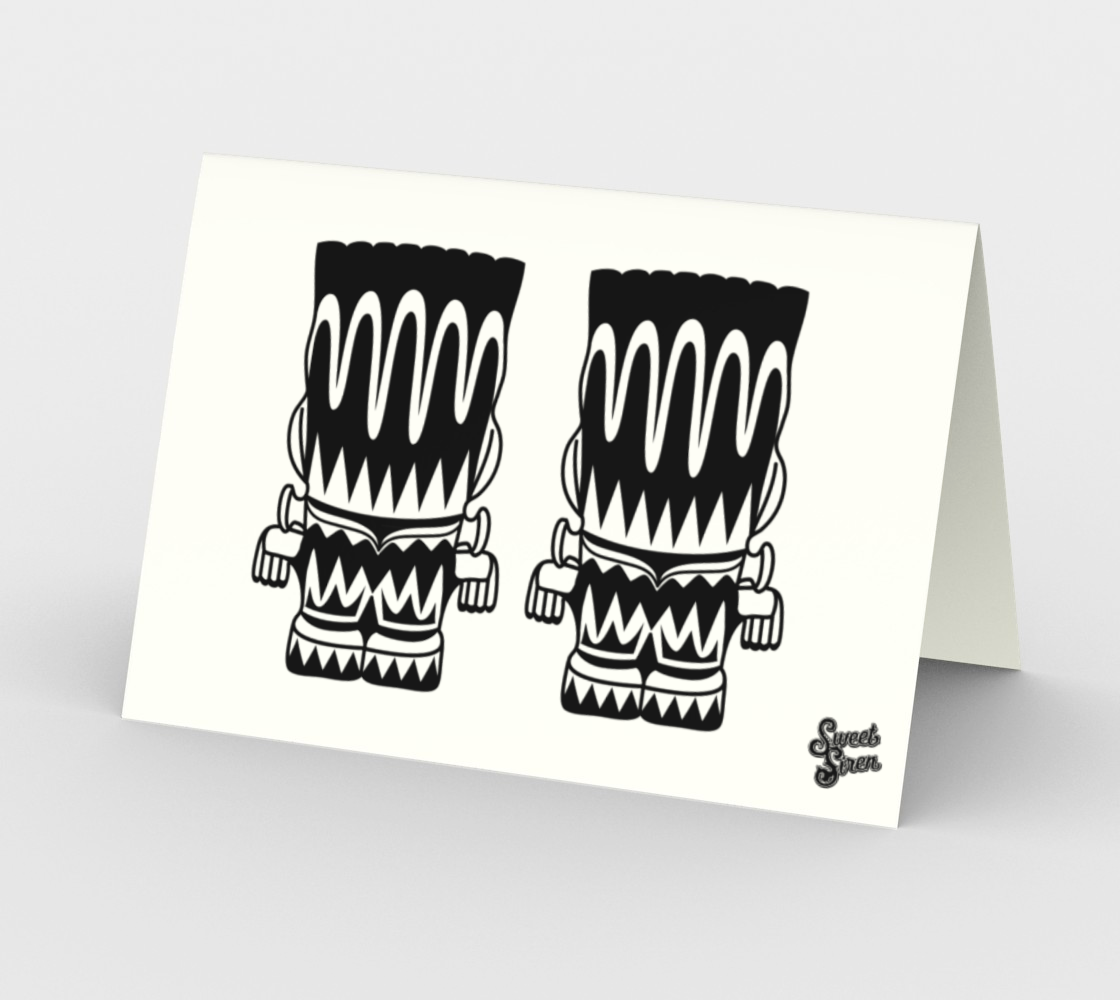 Double Frankenstein Tiki Monsters - CARDS Set of 3