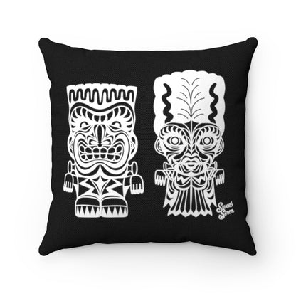 Tiki Frankenstein Monster & Bride - Pillow
