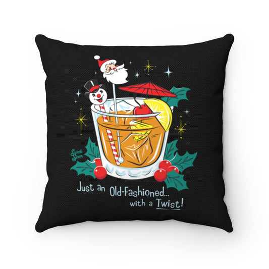 Old Fashioned - FULL Pillow - Black