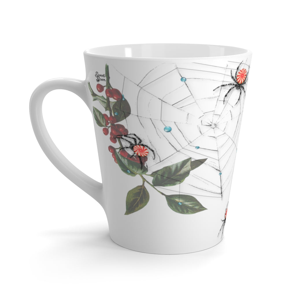 Peppermint Spiderweb - Latte Mug