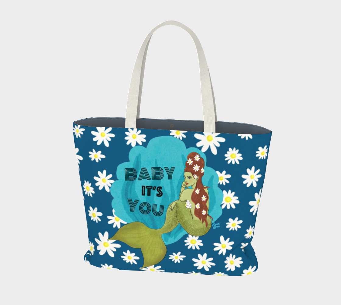 Baby It's You Mermaid - Large Daisy Tote