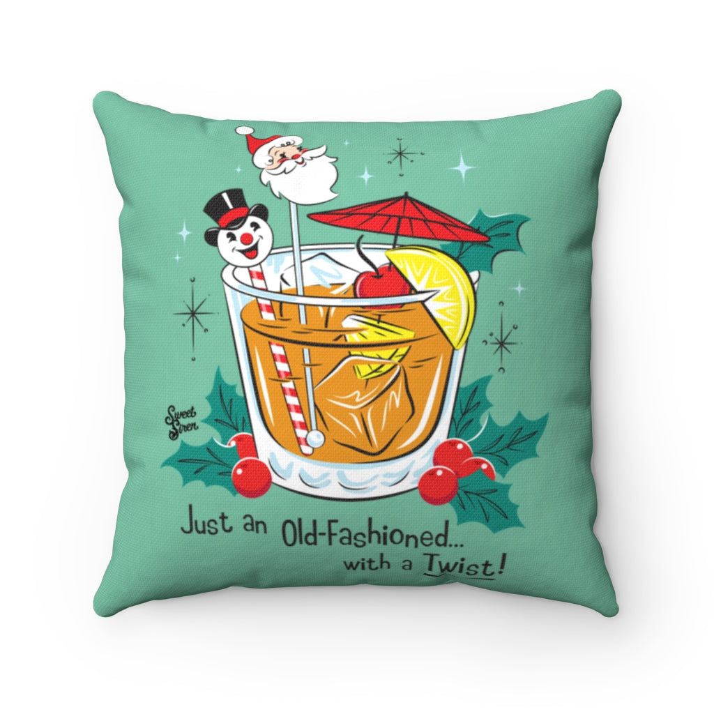 Old Fashioned -  FULL Pillow - Retro Mint