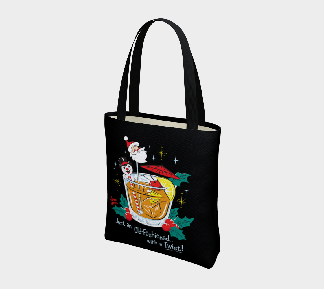 Old Fashioned with a Twist - Basic Tote - Black