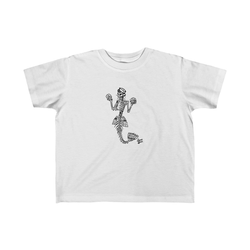 Skeleton Mermaid - Toddler Tee