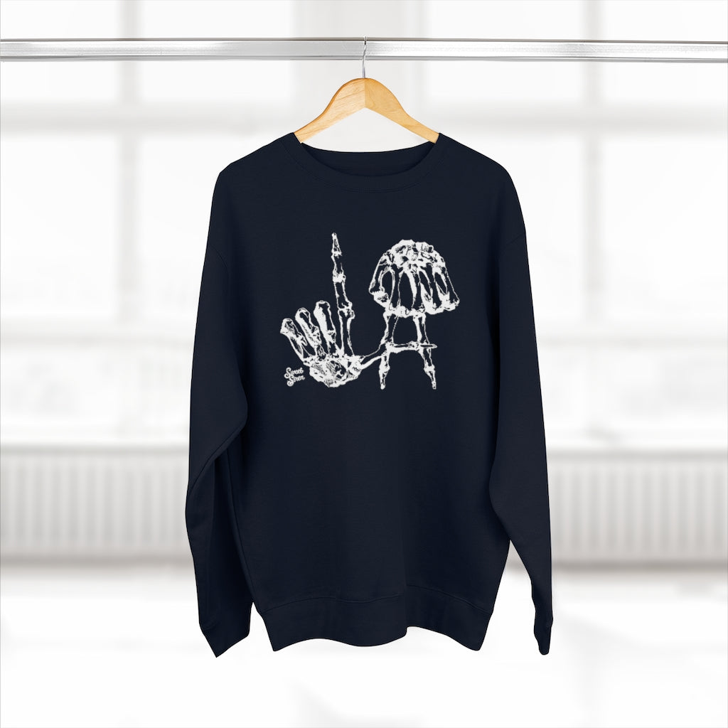 LA Skeleton Hands Unisex Crewneck Sweatshirt