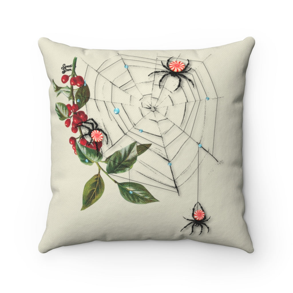 Peppermint Spider Web - FULL Pillow