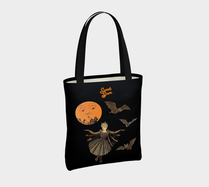 Victorian Bat Wings in the Moonlight - BASIC Tote Bag