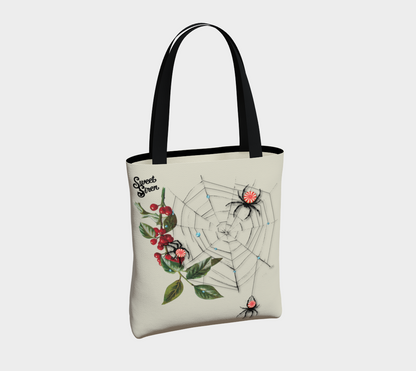Peppermint Spiders Web - Basic Tote