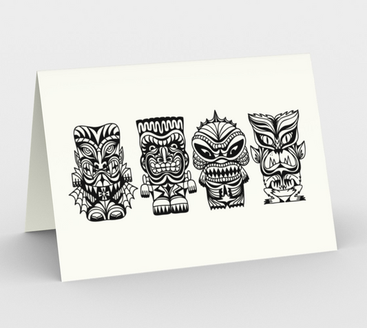 Tiki Monsters - CARDS Set of 3