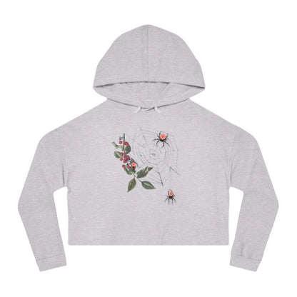 Peppermint Spider Web - Women’s Cropped Hooded Sweatshirt