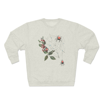 Peppermint Spider Web  - Unisex Crewneck Sweatshirt