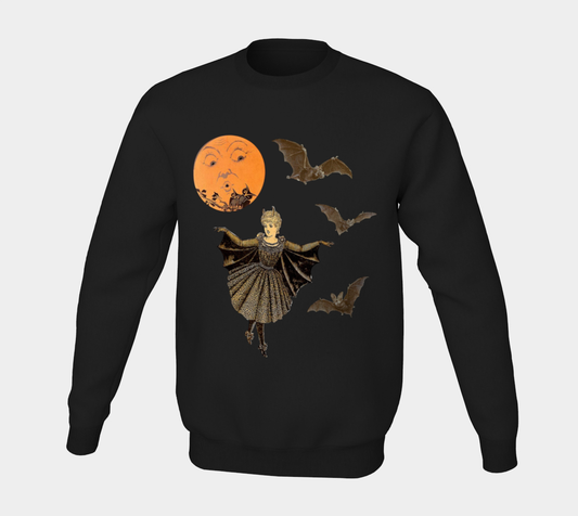 Victorian Bat Wings in the Moonlight - Pull Over Unisex Sweatshirt