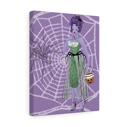 Spiderweb Babe - Canvas