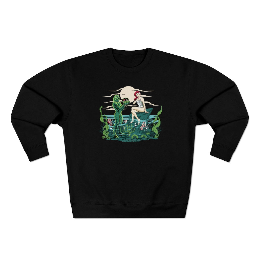 Mid Century Swamp Couple - Unisex Crewneck Sweatshirt