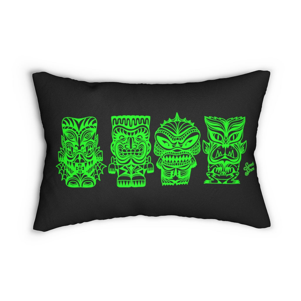 Tiki Monsters - SLIME GREEN -  Pillow