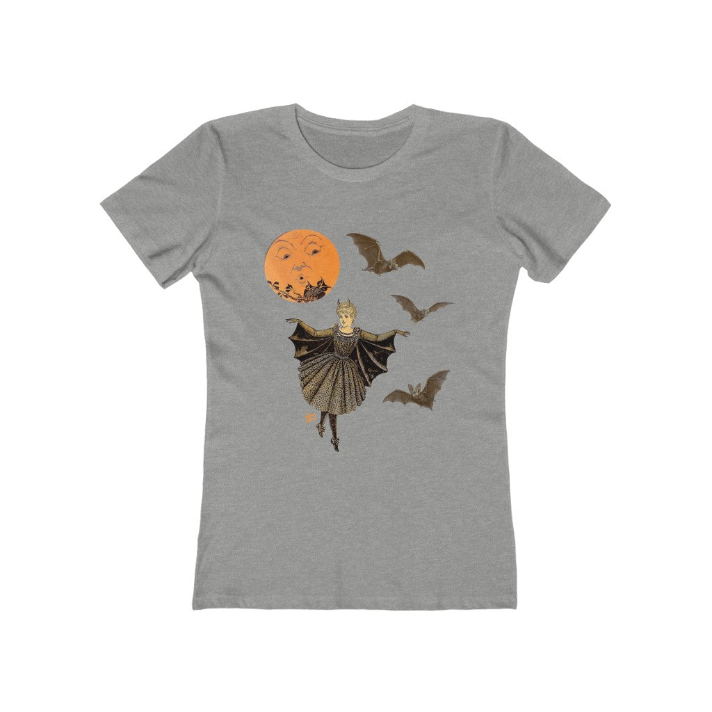 Victorian Bat Wing Lady in the Moonlight - Women's Tee