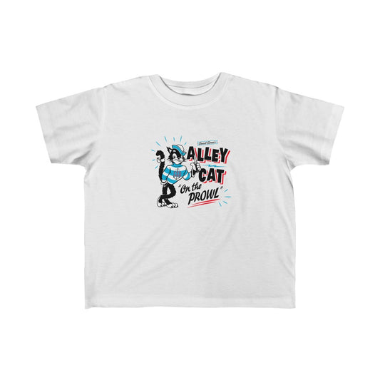 Alley Cat on the Prowl - Toddler Jersey Tee