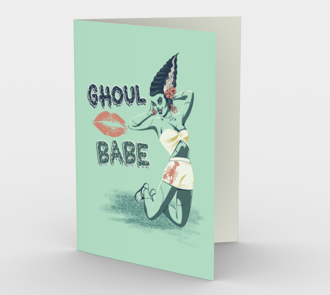 Ghoul Babe - Bride of Frankenstien - CARDS Set of 3