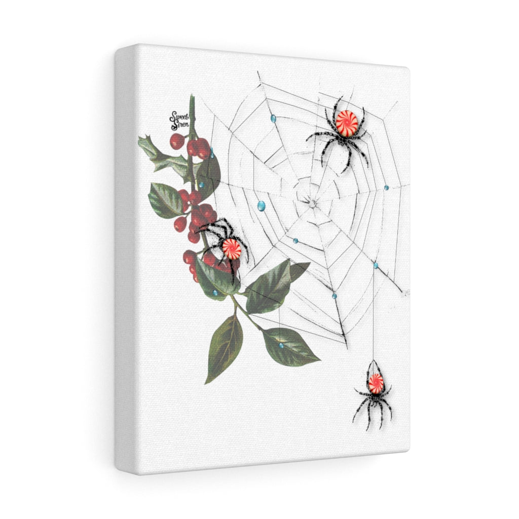 Peppermint Spider Web - Canvas Print 8"x10"
