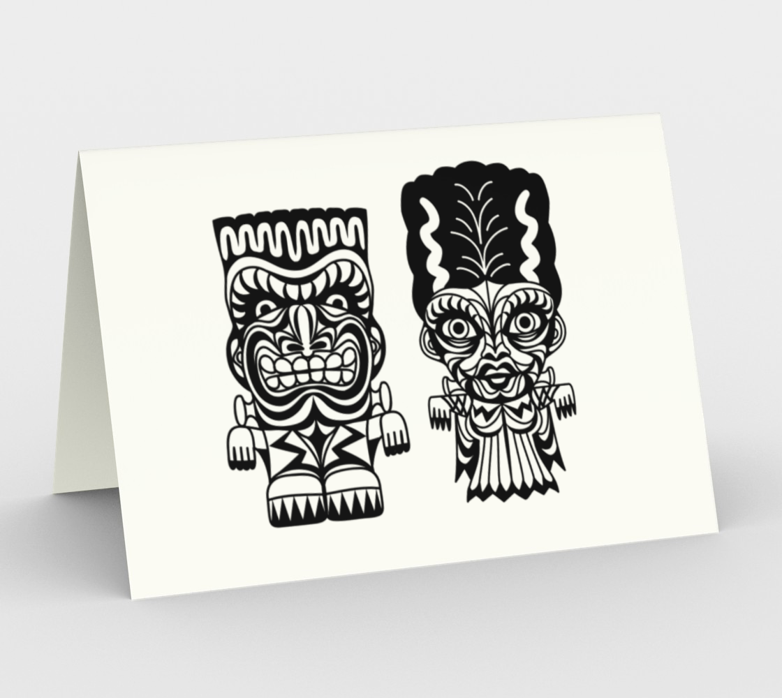 Franky & Bride Tiki Monsters - CARDS Set of 3