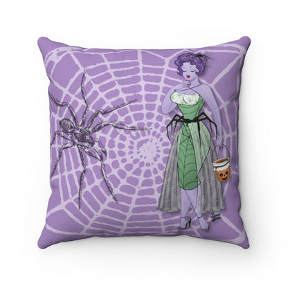 Spiderweb Babe  - Polyester Pillow