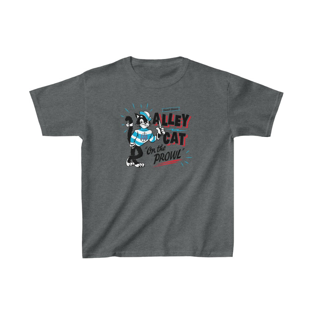 Alley Cat on the Prowl - Youth Kids Tee