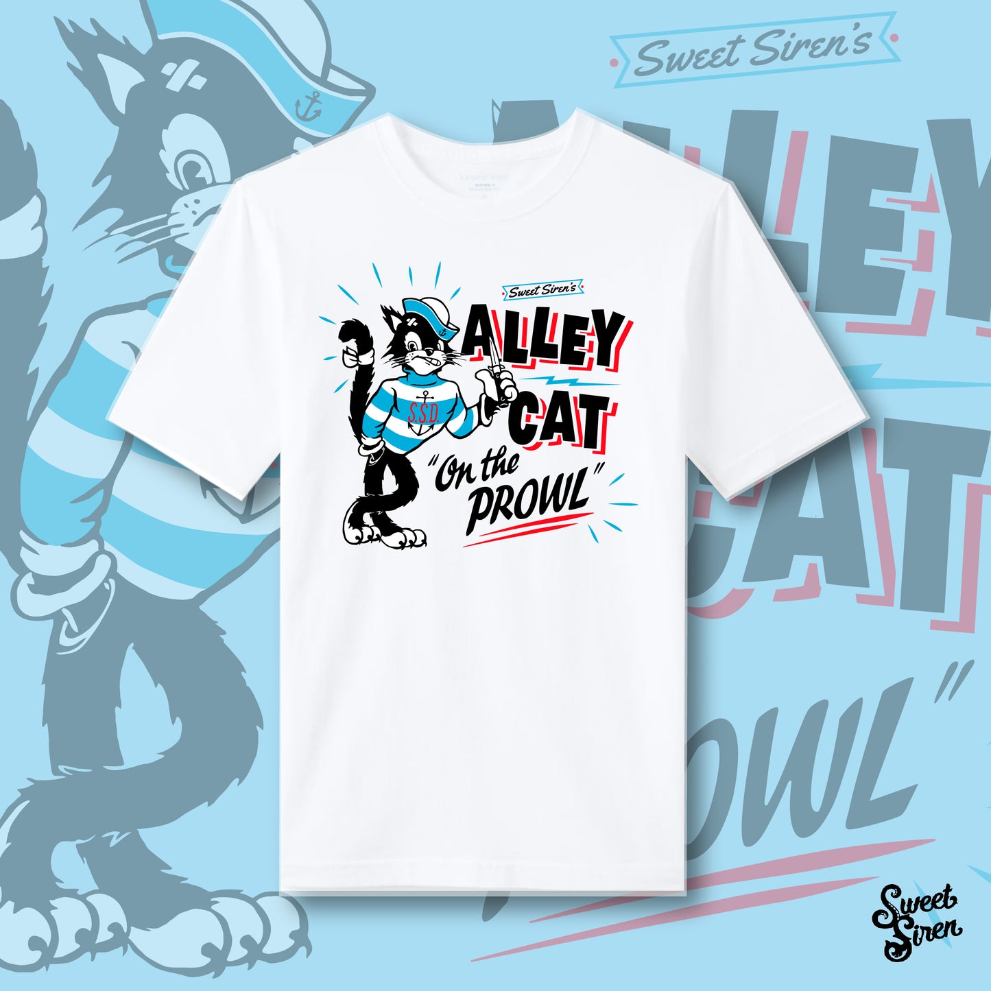 Alley Cat on the Prowl - Unisex Tee