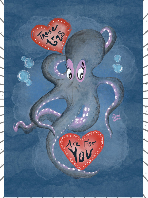 Arms for YOU Octopus - Greeting Card