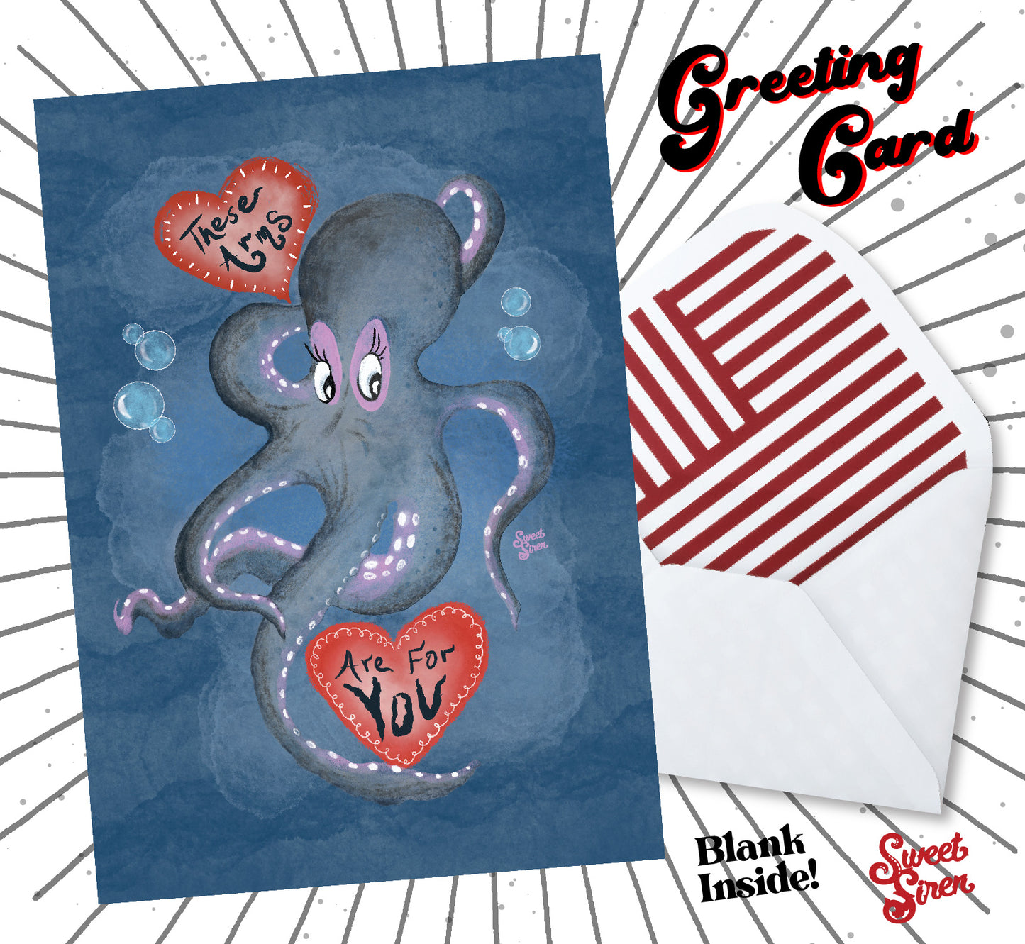 Arms for YOU Octopus - Greeting Card