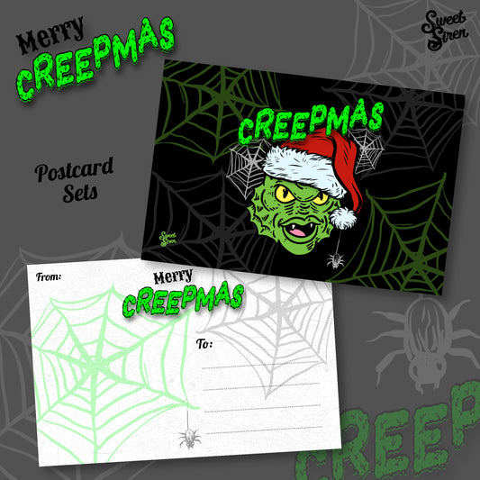 Creepmas - Creature Santa Postcard