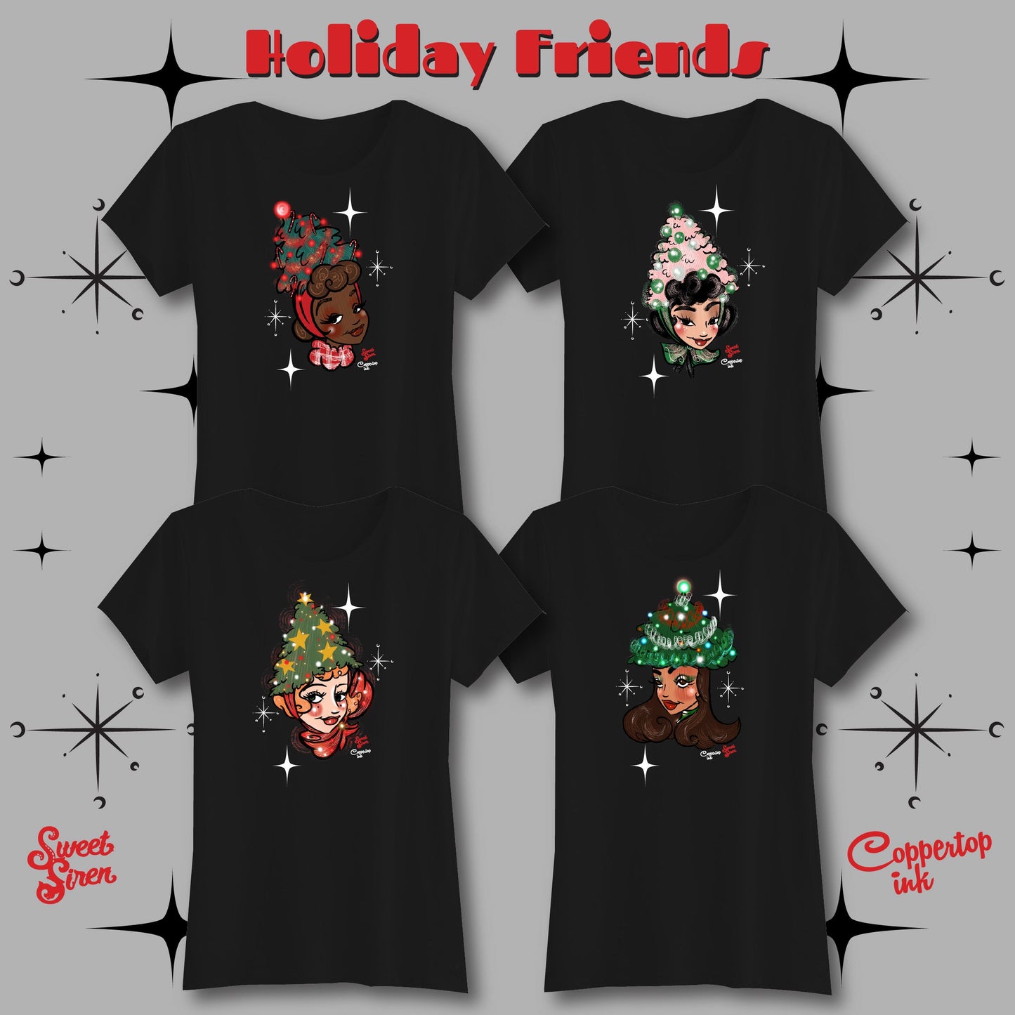 Holiday Friends 3 - Unisex Tee