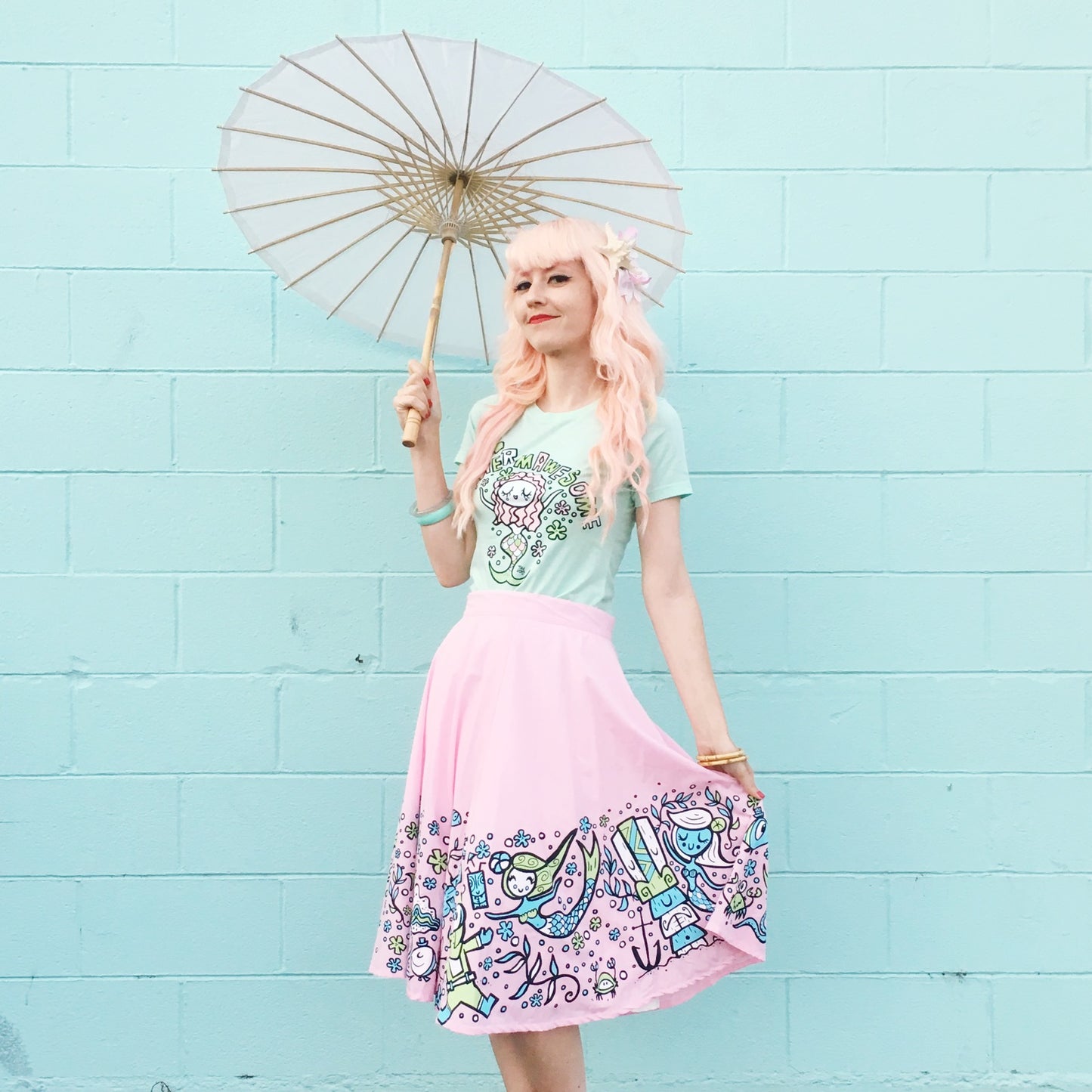 Tiki Tony Sweet Siren Mermaid Swing Skirt