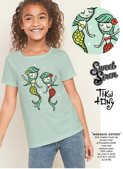 GIRLS -Tiki Tony Mermaid tee