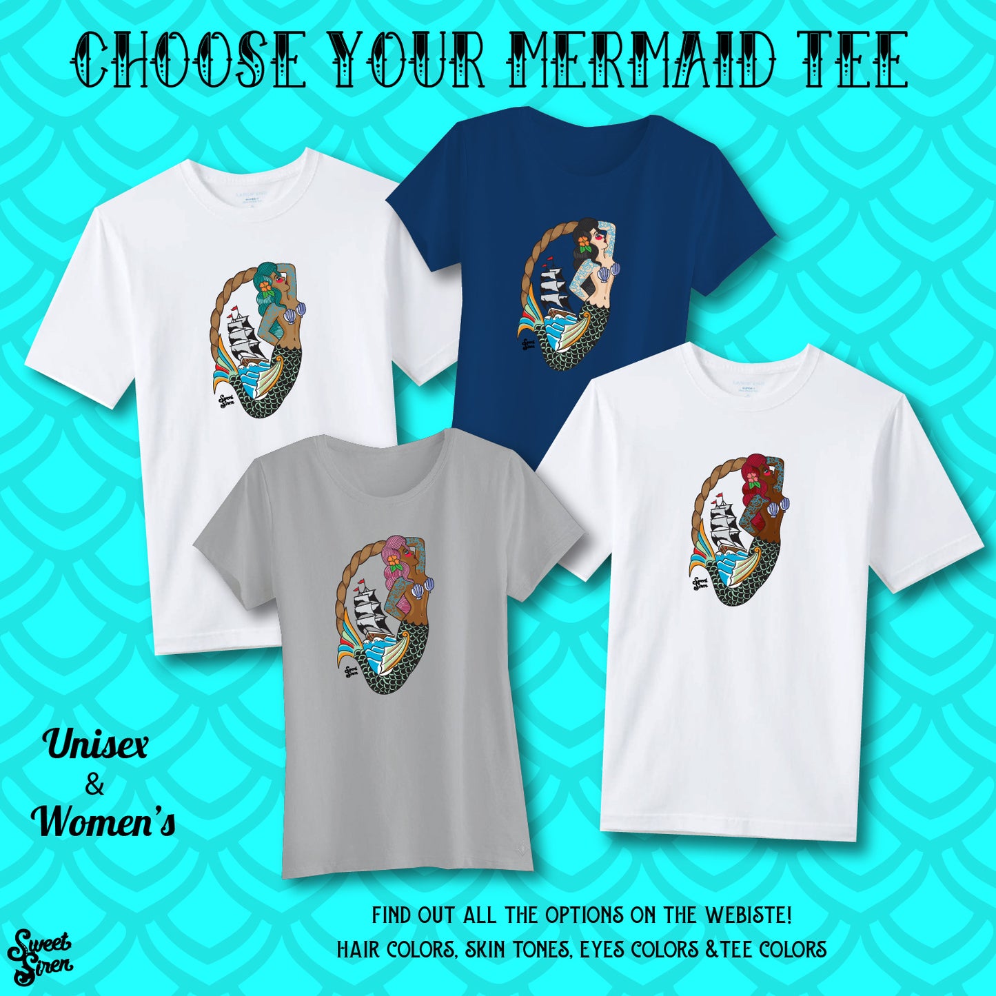 Custom Mermaid Tee