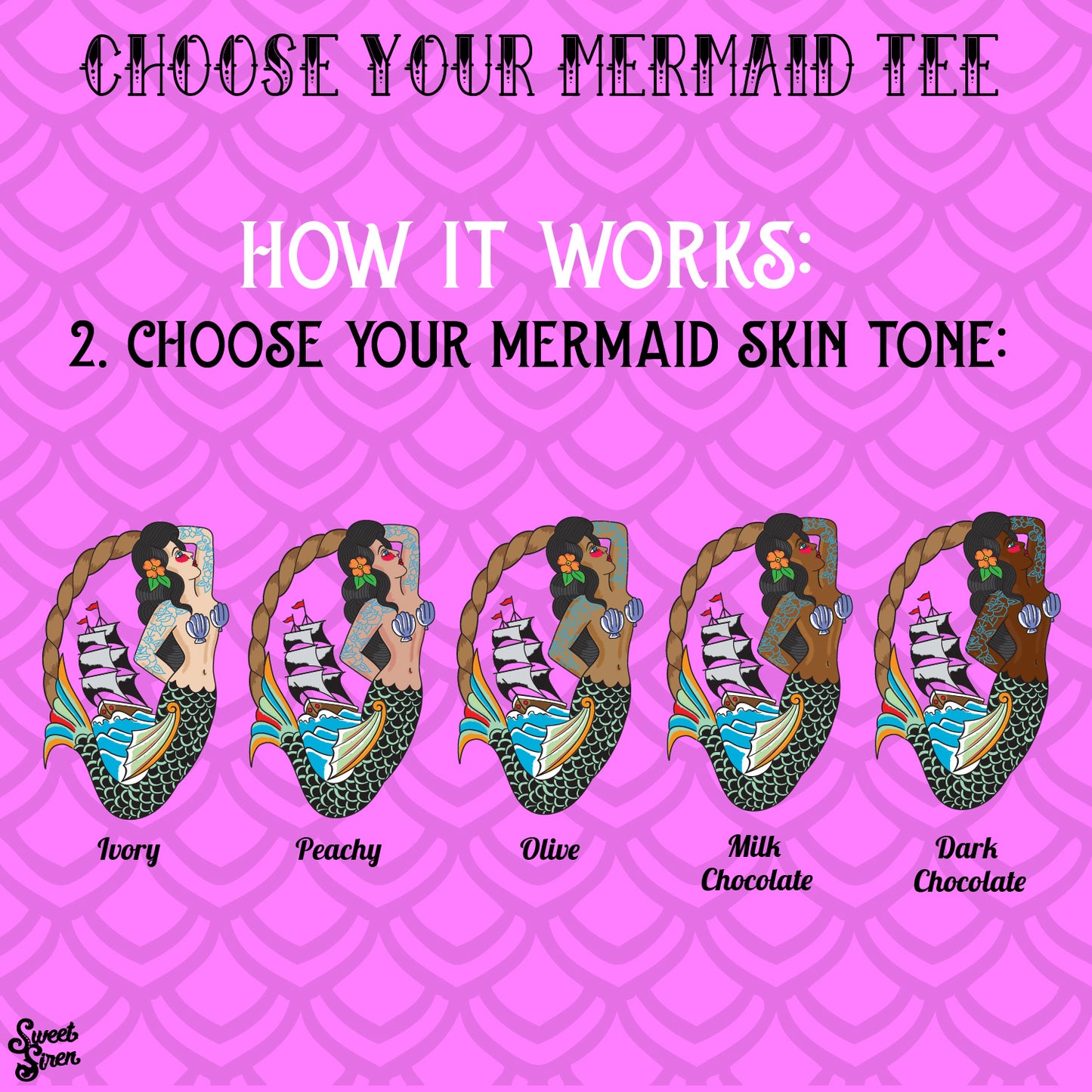 Custom Mermaid Tee