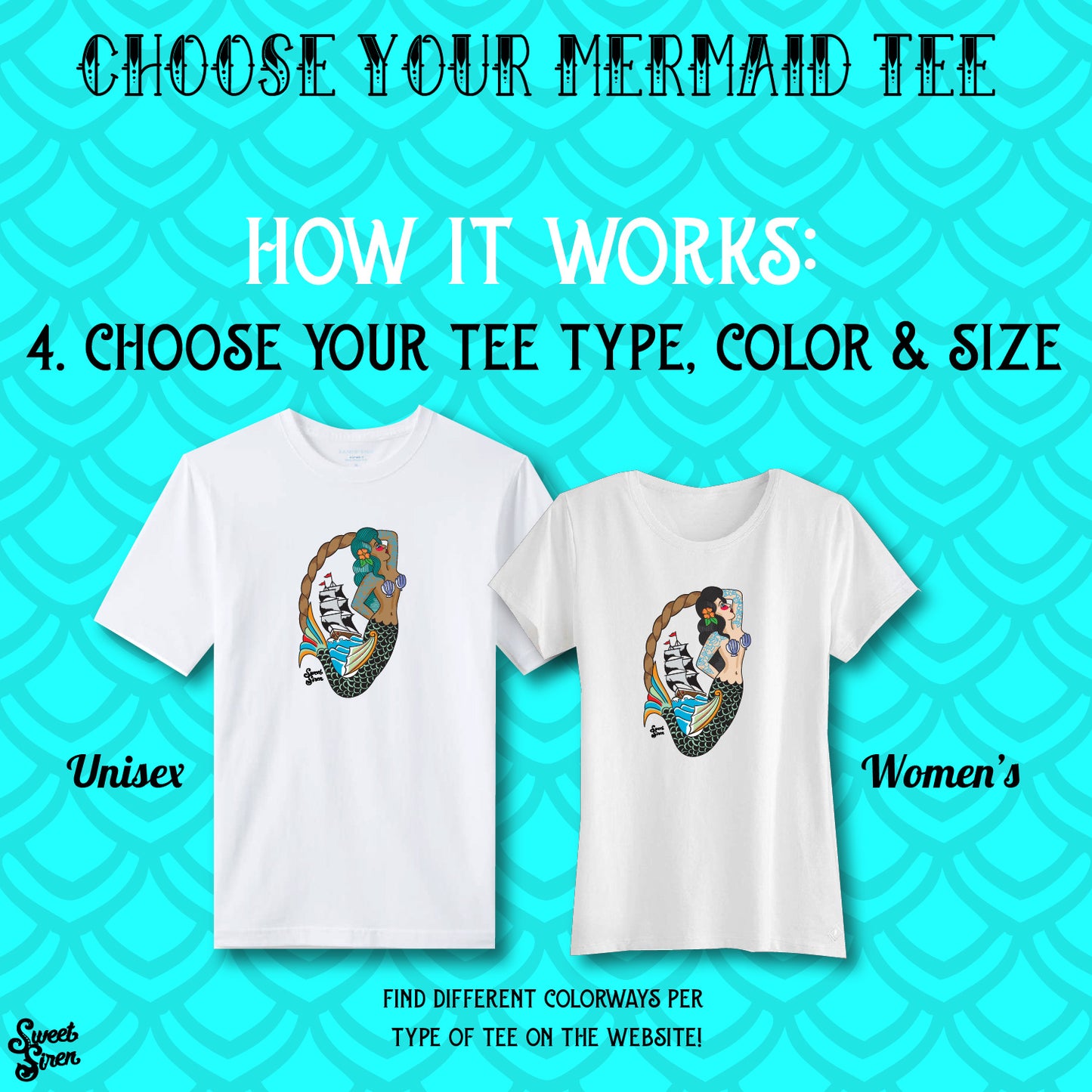 Custom Mermaid Tee