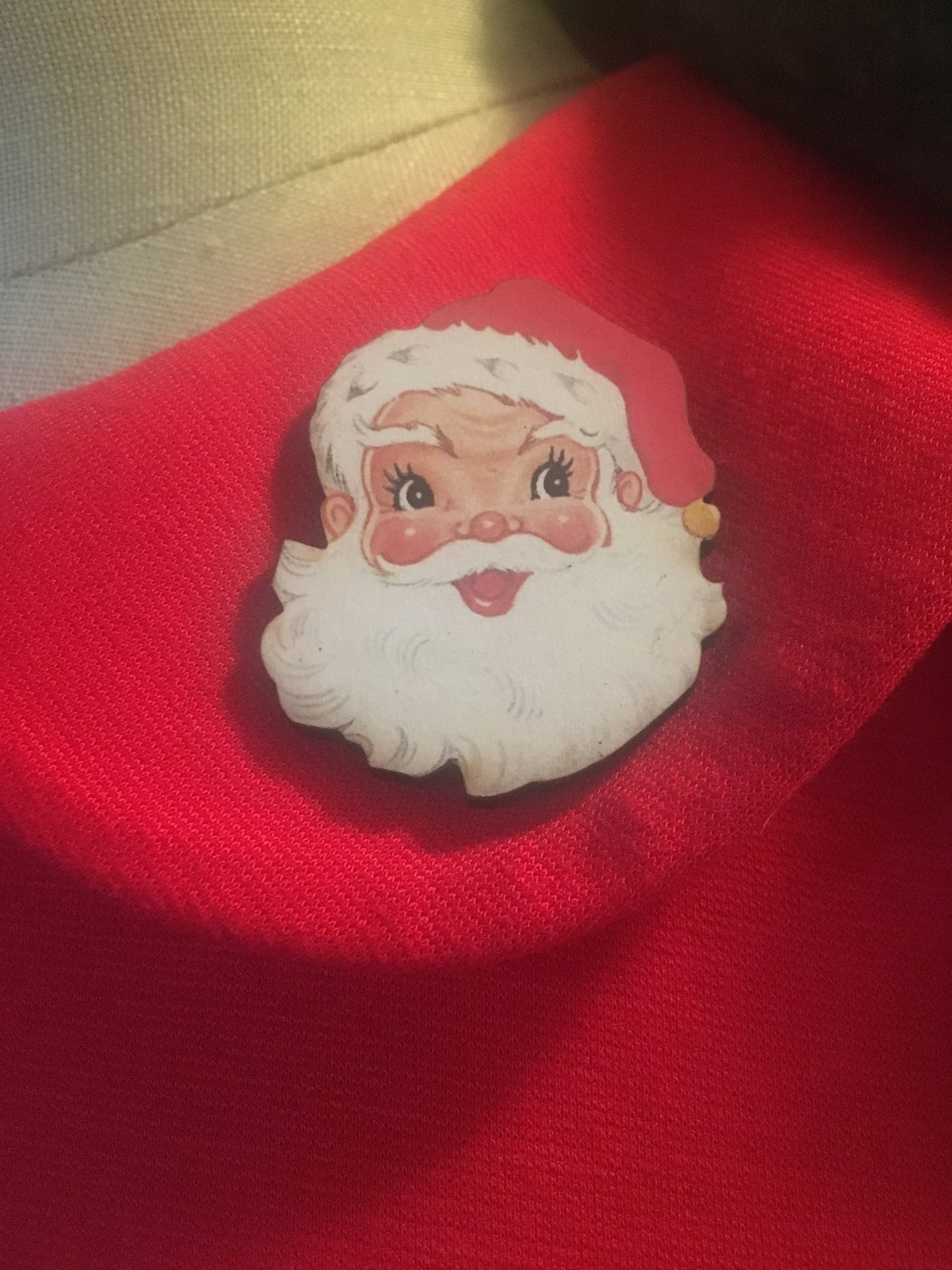 Vintage Santa - Single Wooden Pin