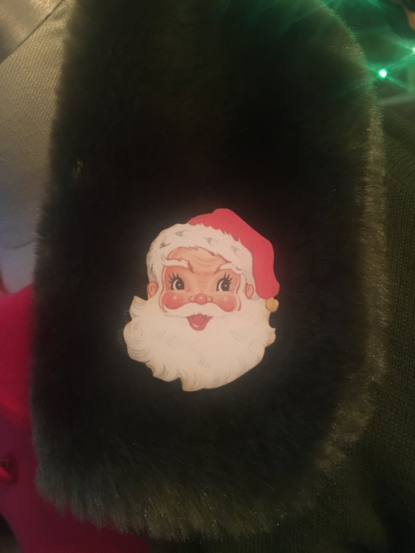 Vintage Santa - Single Wooden Pin