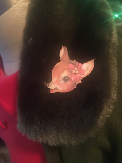 Vintage Reindeer - Single Wooden Pin