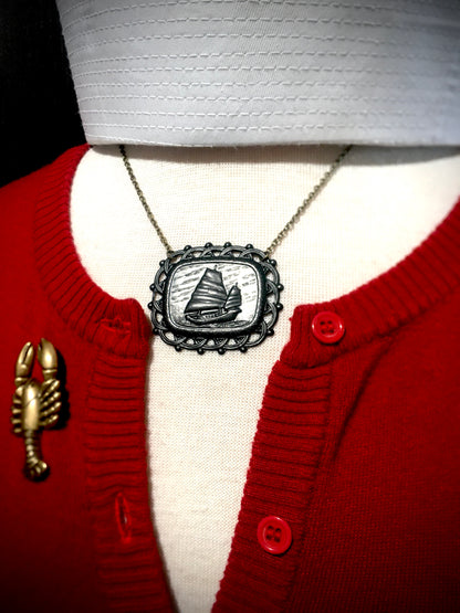 Black Sails Ship -Necklace