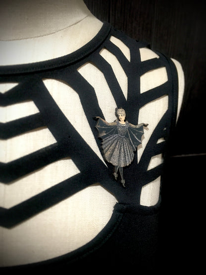 Victorian Bat Wing Lady - PIN