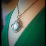 Porthole - Antiqued Brass Necklace