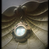 Porthole - Antiqued Brass Necklace