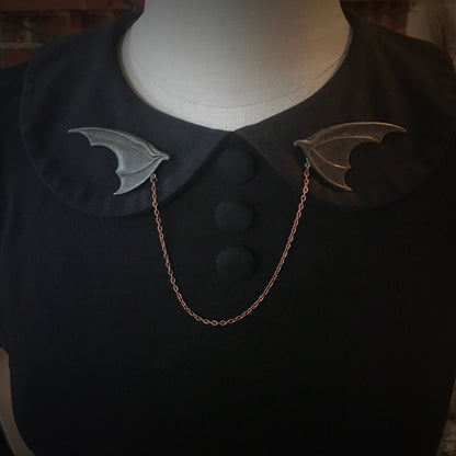 Bat Wing -Collar Pin set