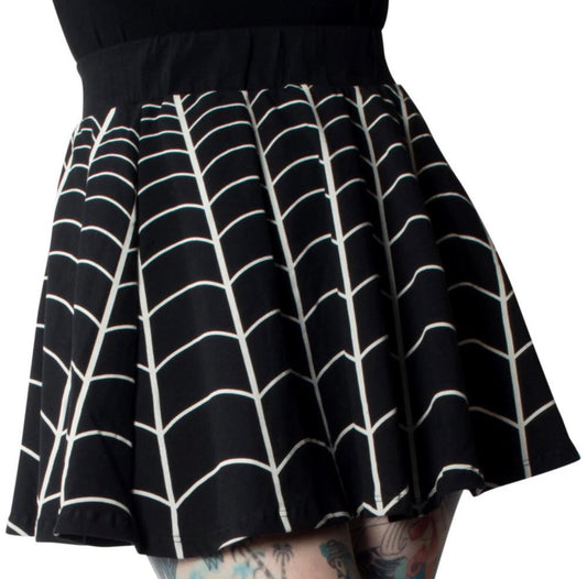 Spiderweb Skater Skirt