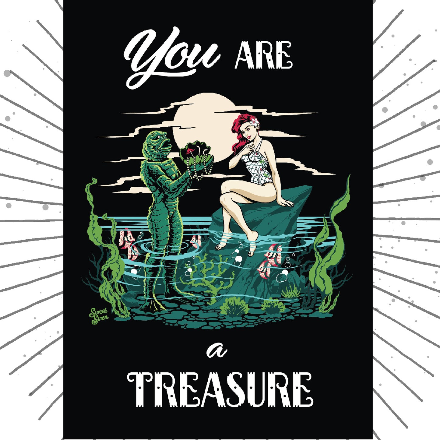You are a Treasure- Creature - Greeting Card