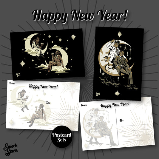 Queens of the Night - Werewolf Postcard MULTI DESIGN SET of 4