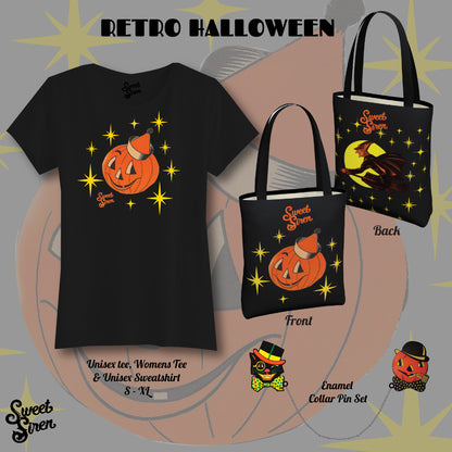 Retro Hallowen Starlight - BASIC Tote Bag